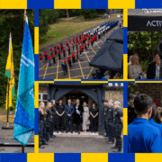 Passing out ceremony for students at Merrist Wood College who passed the 'Uniformed Protective Services' course.